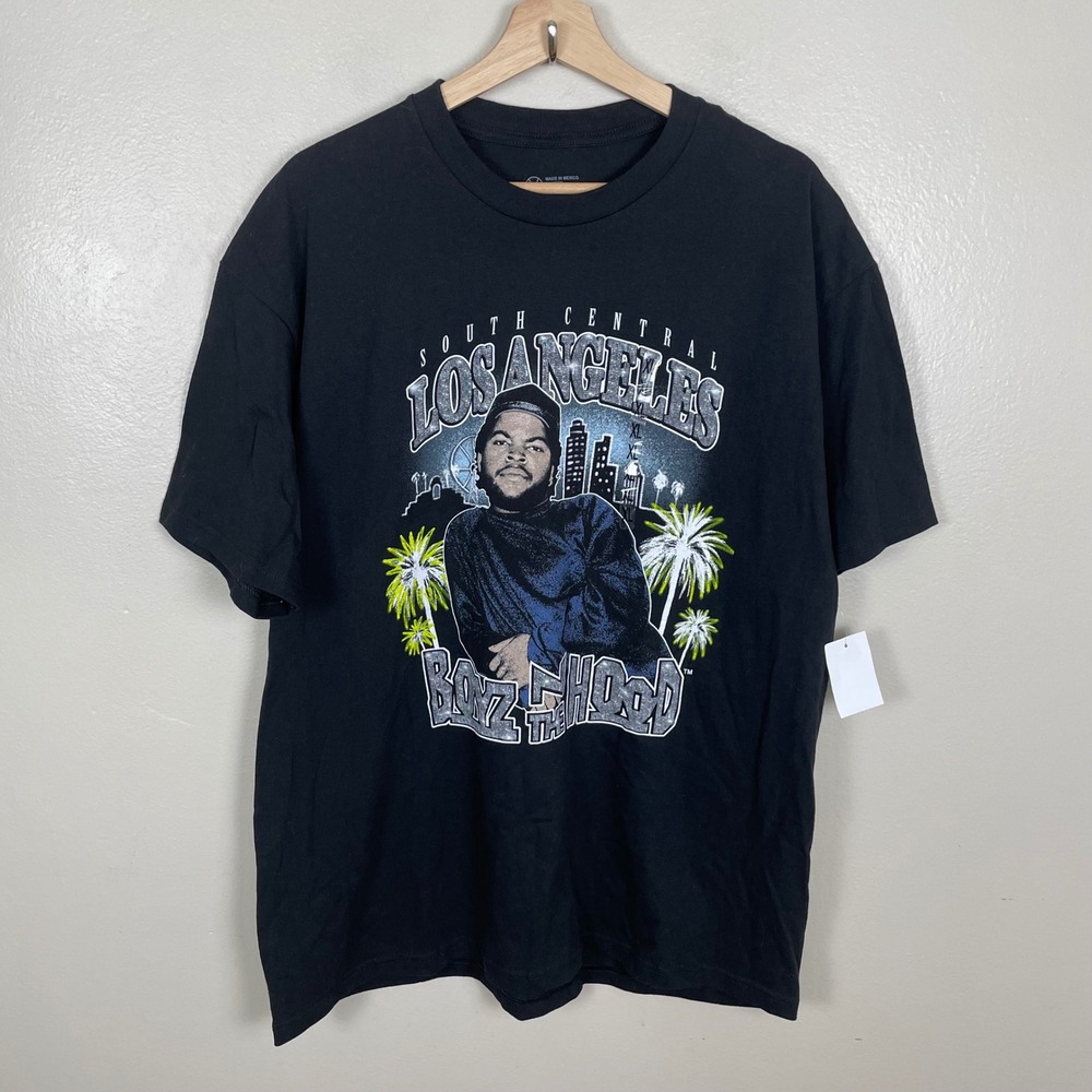 Cross Colours Men's‎ XL Boyz n the Hood T-Shirt Black Ice Cube Graphic Tee